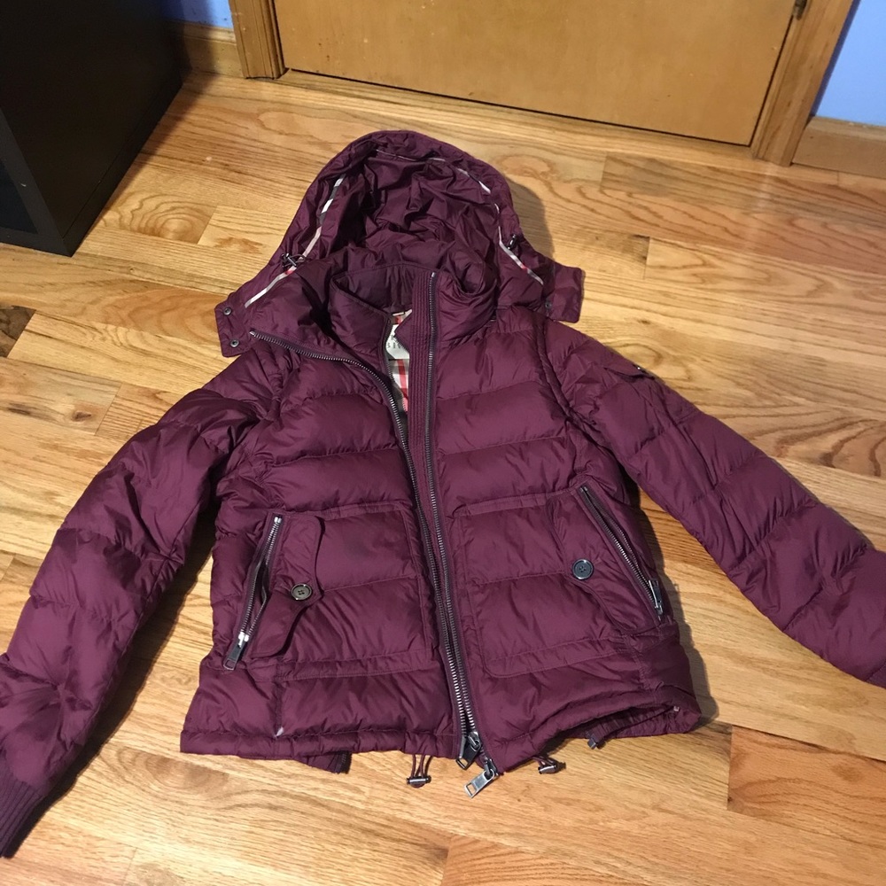 Authentic BurberryBURGUNDYcolor (2 in 1) coat